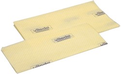 Vileda stofwisdoek geel HP 64x60cm. BCU 133923 geimpregneerd. Pak 25 stuks