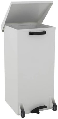 Carro-kick mobiele pedaalemmer 110L, wit