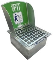 Asbaktegel Droppit - Classic Verzinkt met werpscherm 450x405x425mm