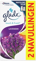 Glade Touch&Fresh navulling Lavender. Set 2x10ml