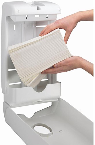 Aquarius slimfold handdoeken dispenser wit U7024-2