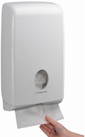 Aquarius slimfold handdoeken dispenser wit U7024-3