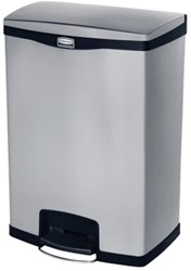Rubbermaid Slim Jim Front Step-On Pedaalcontainer - Zwart/grijs - 90 liter