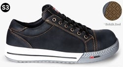 Redbrick V-schoen Bronze S3 Mt:42, zwart, laag model