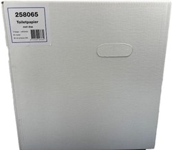Blanco toiletpapier met dop cellulose 258065 3lgs 65m x9,8cm Doos 36 rol