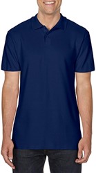Gildan polo Double Pique Mt:L, navy Comfort Fit, SoftStyle, heren