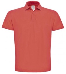 B&C ID.001 Piqué polo Mt:M, pixel coral Men's