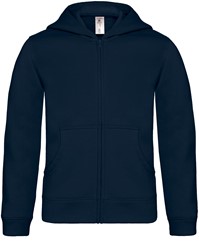 B&C hooded sweatvest kids Mt:12/14, navy 152/164