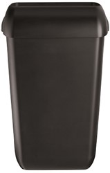 Quartz Black afvalbak 43L mat zwart  431454 met open inworp