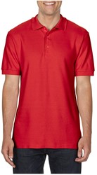 Gildan polo Double Pique Mt:M, red Regular Fit, Premium, heren