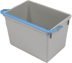 Numatic emmer 10L, grijs met blauwe hendel