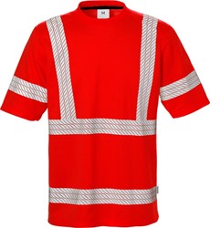 Fristads T-shirt 7407 TPS Mt: 3XL High-Visibility rood Klasse 3 EN 20472 korte mouwen