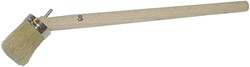 Bokkepoot type 2039 wit haar 35mm houten steel
