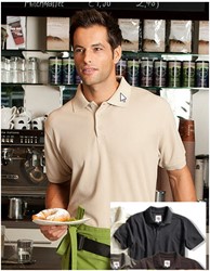 CG poloshirt Iseo man Mt:XXL, raven (antraciet) Korte mouw