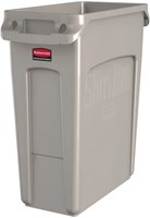 Rubbermaid Slim Jim® container 60L, beige Met luchtsleuven