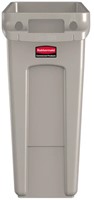 Rubbermaid Slim Jim® container 60L, beige Met luchtsleuven-2