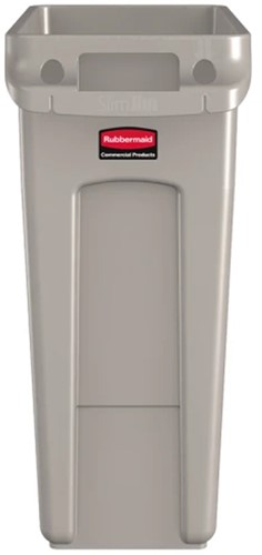 Rubbermaid Slim Jim® container 60L, beige Met luchtsleuven-2