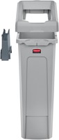 Rubbermaid recyclingstation Slim Jim®, grijs 546x305x870mm.