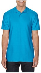 Gildan polo Double Pique Mt:2XL, sapphirre Comfort Fit, SoftStyle, heren