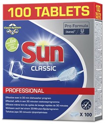 Sun Pro Formula Professional vaatwastabletten Classic oplosbare folie. Pak 100 stuks