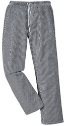 Portwest Bromley koksbroek Mt:4XL, zwart/wit Unisex