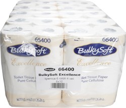 BulkySoft toiletpapier Excellence Pure cell.wit 66400 4lgs.150vel Pak 6 rol