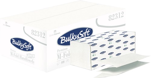BulkySoft M-vouw handdoek - Zacht en comfortabel
- Hygiënische oplossing
- Uitstekende 2lgs. 32x21,5cm Ds 25x125 st.