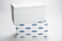 BulkySoft V-vouw handdoek Comfort Trim wit 84570 2lgs. 21x21cm Easybag 12x250st-3