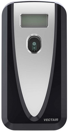 Micro Airoma luchtverfrisser MVP dispenser zwart/chroom Exclusief batterijen tbv 100ml
