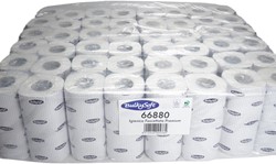 BulkySoft toiletpapier wikkel Premium Pure cell. wit 66880 2lgs. 190vel Doos 24x4 rol