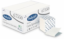 BulkySoft toilet tissue bulk S Premium Pure Cell. wit 67550 2lgs. 19x11cm Doos 36x250 st.