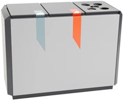 DutchDesign RecycloStar 3 afvalscheidingsunit met bekerinzet 165 liter