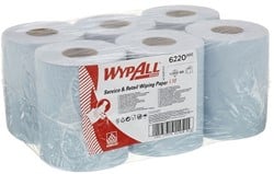 WypAll Reach papieren doek blauw 6220 1lgs. 150x600mm Pak 6 rol