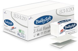 BulkySoft Z-vouw handdoek Premium Pure Cell. wit 83420 2L 24x23cm Easypack 28x144 st.