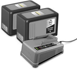 Karcher starterkit 36/75 2 accu's & 1 lader 36V -7.5Ah