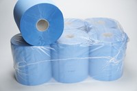 BulkySoft handdoekrol Midi Premium Pure Cell. blauw 96680 2lgs. 150m x20cm Pak 6 rol-2