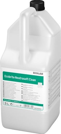 Ecolab Ecobrite Neutrasoft Clean vl. wasverzachter en neutraliseermiddel Can 2x5L