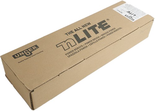 Unger nLite Power borstel 42cm, gespleten bumper swivel functie rinsebar-2