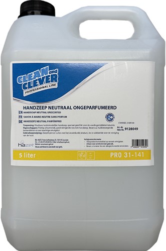 Clean and Clever PRO31-141 Handzeep Neutraal 5 Liter