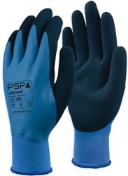 PsP Allround Double Latex Pro handschoenen zwart/blauw 10-188