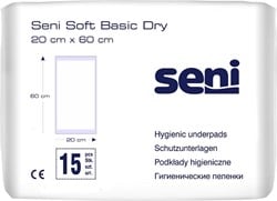 Seni Soft Basic Dry 20X60 A15 onderleggers met SAP Pak 15 stuks