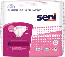 Super Seni Quatro small A10 incontinentieslips met plakstrips Pak 10 stuks