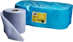 SMA31-276 boxpapier midi recycled tissue 1lgs blauw HACCP Pak 6 rol