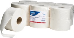 PRO31-222 toiletpapier mini jumbo 2lgs recycled wit 180M. Pak 12 rol