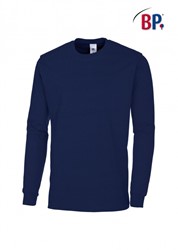 BP T-shirt 1620 Mt:L, nachtblauw  ^ Voor haar & hem lange mouw