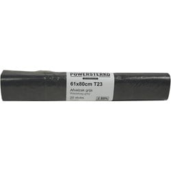 Powersterko T23 LDPE vuilniszakken 61 liter 61x80 cm rol 20 stuks