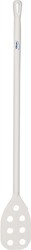 Vikan hygiene roerspatel 1200xØ31mm wit 70095 met gaten hitteres. <80°C