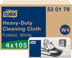 Tork Heavy Duty werkdoek W4 Premium wit 530179 1lgs 35,5x42,8cm Doos 5x100 doek