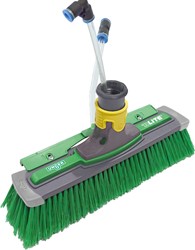 Unger nLite Power borstel 28cm, gespleten bumper swivel functie rinsebar