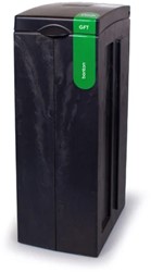 BonTon afvalscheidingsmodule GFT 70L grijs 100% recycled  ^ PP circulair 280x430x771mm